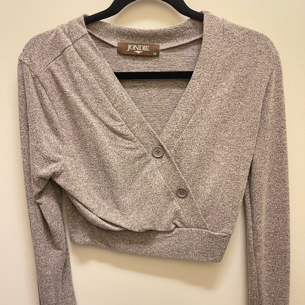 Light Brown Crop Sweater